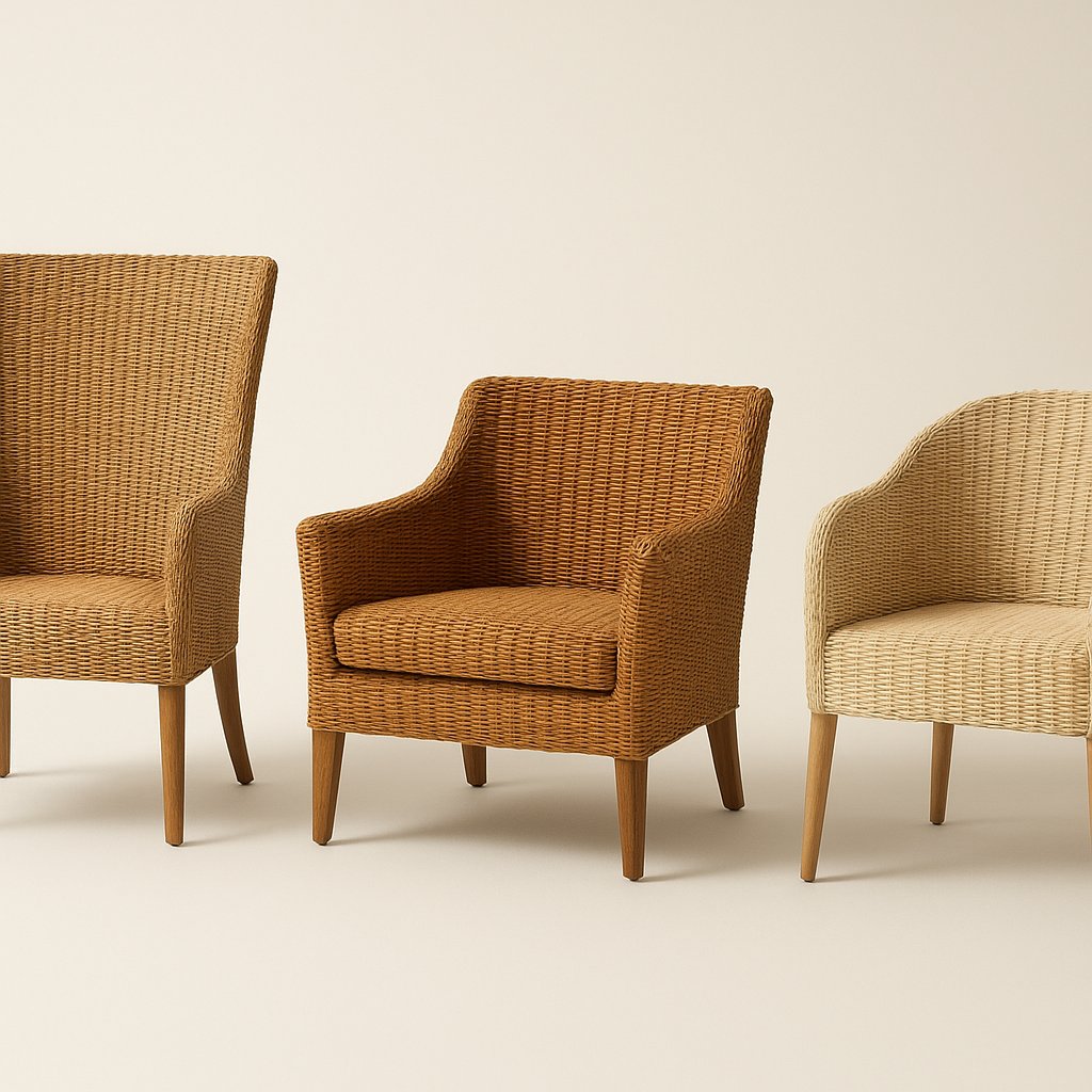 Woven Armchairs catalogue arrangement