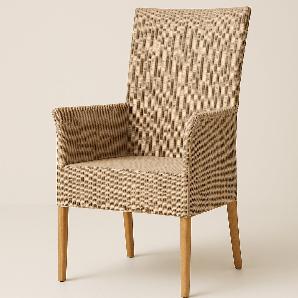 Cambria High-Back Woven Armchair