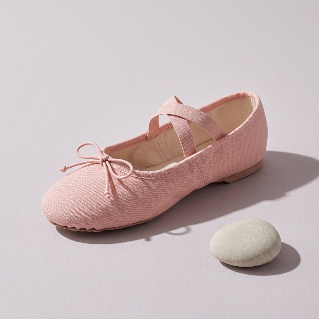 Canvas Split-Sole Ballet Flat