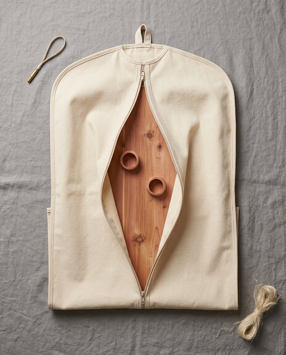 Cedar-Lined Wardrobe Garment Cover