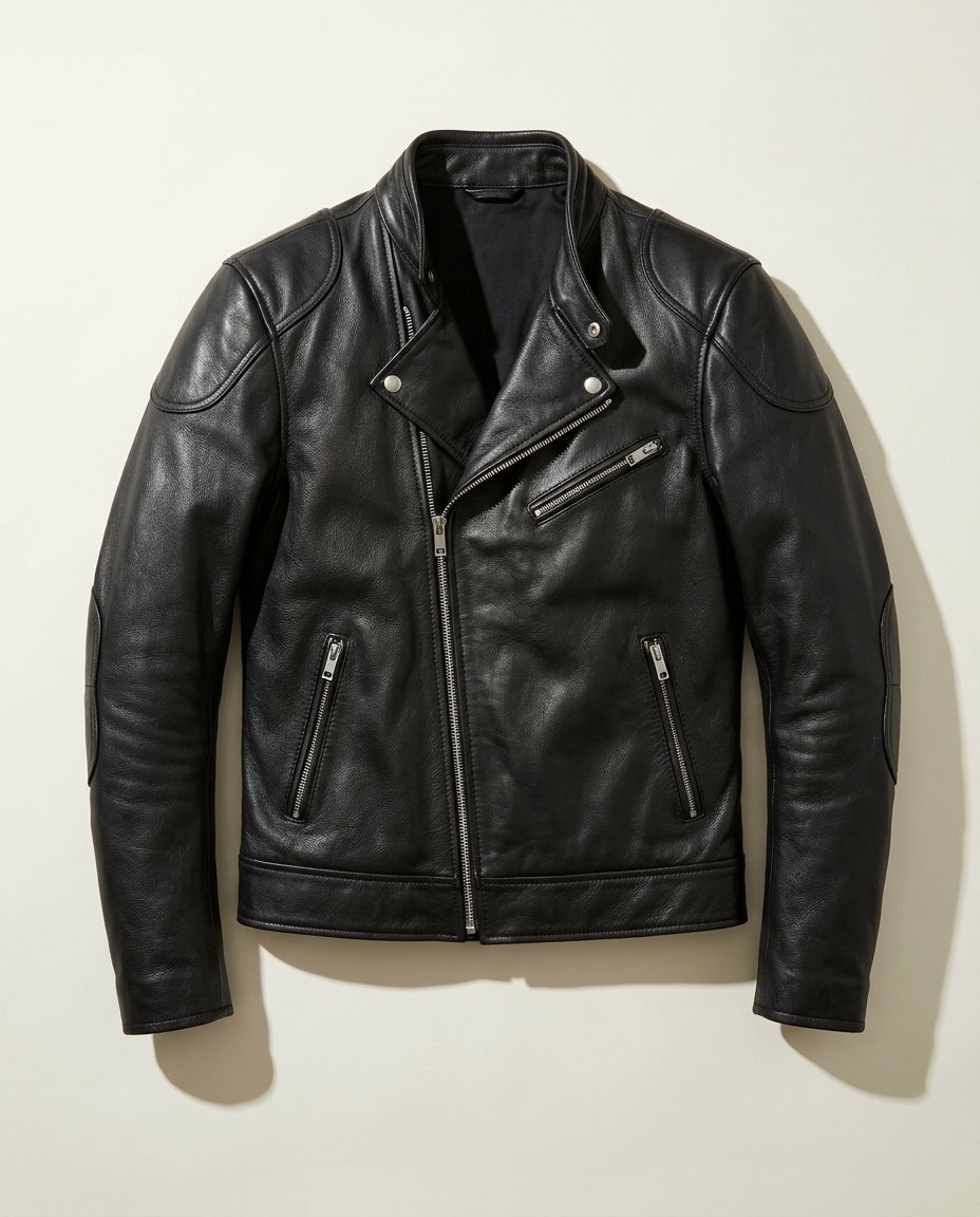 Classic Cowhide Biker Jacket
