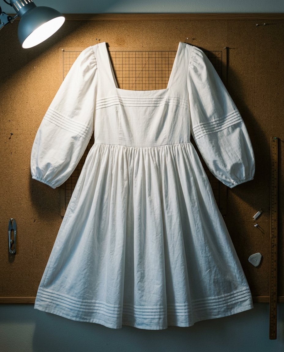 Classic White Cotton Dress