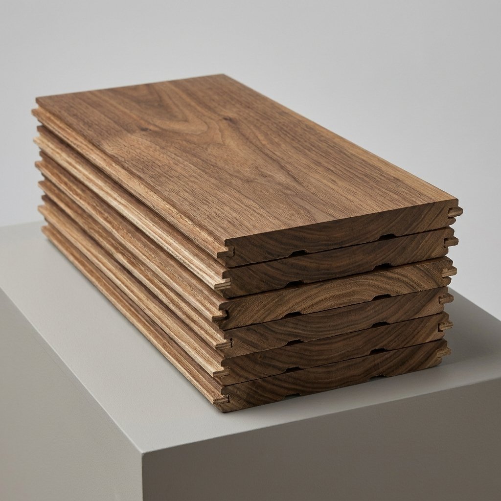 Brushed Walnut Engineered Flooring