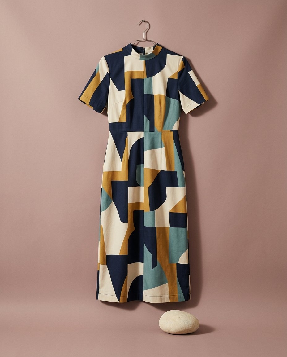 Geometric Midi Dress