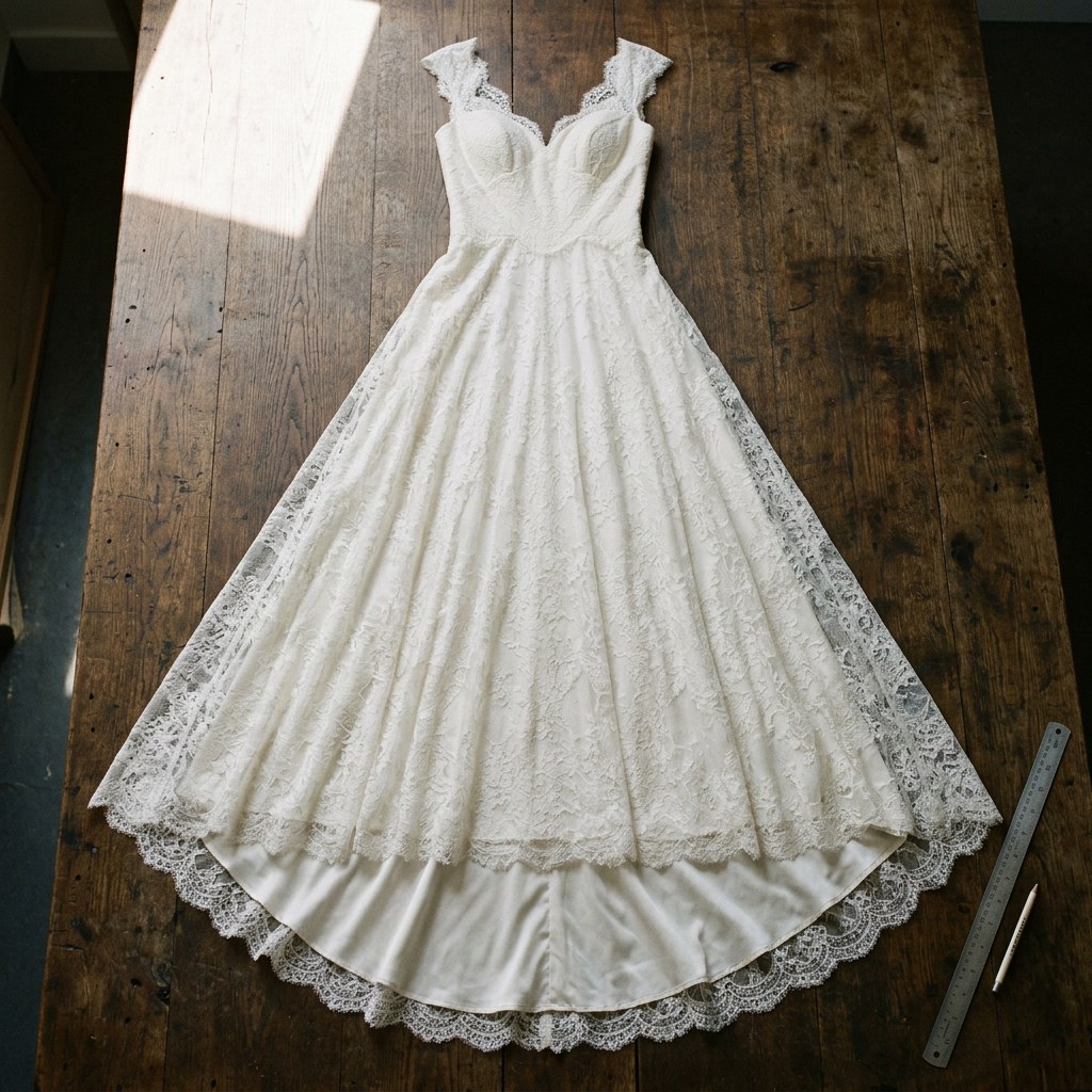 Ivory Lace A-Line Gown