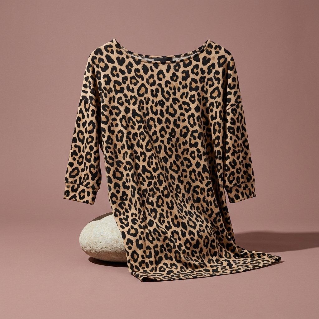 Leopard Print Longline Tunic
