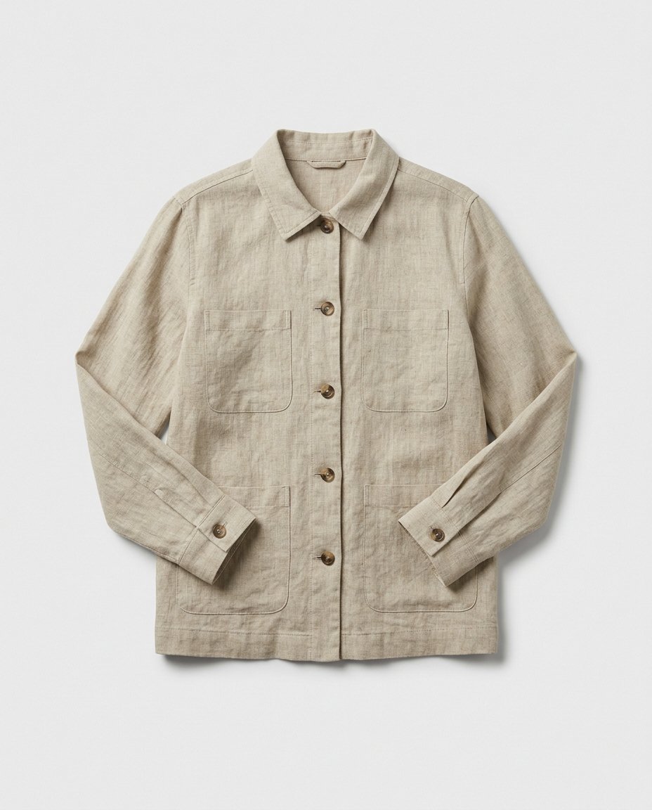 Linen Overshirt Jacket