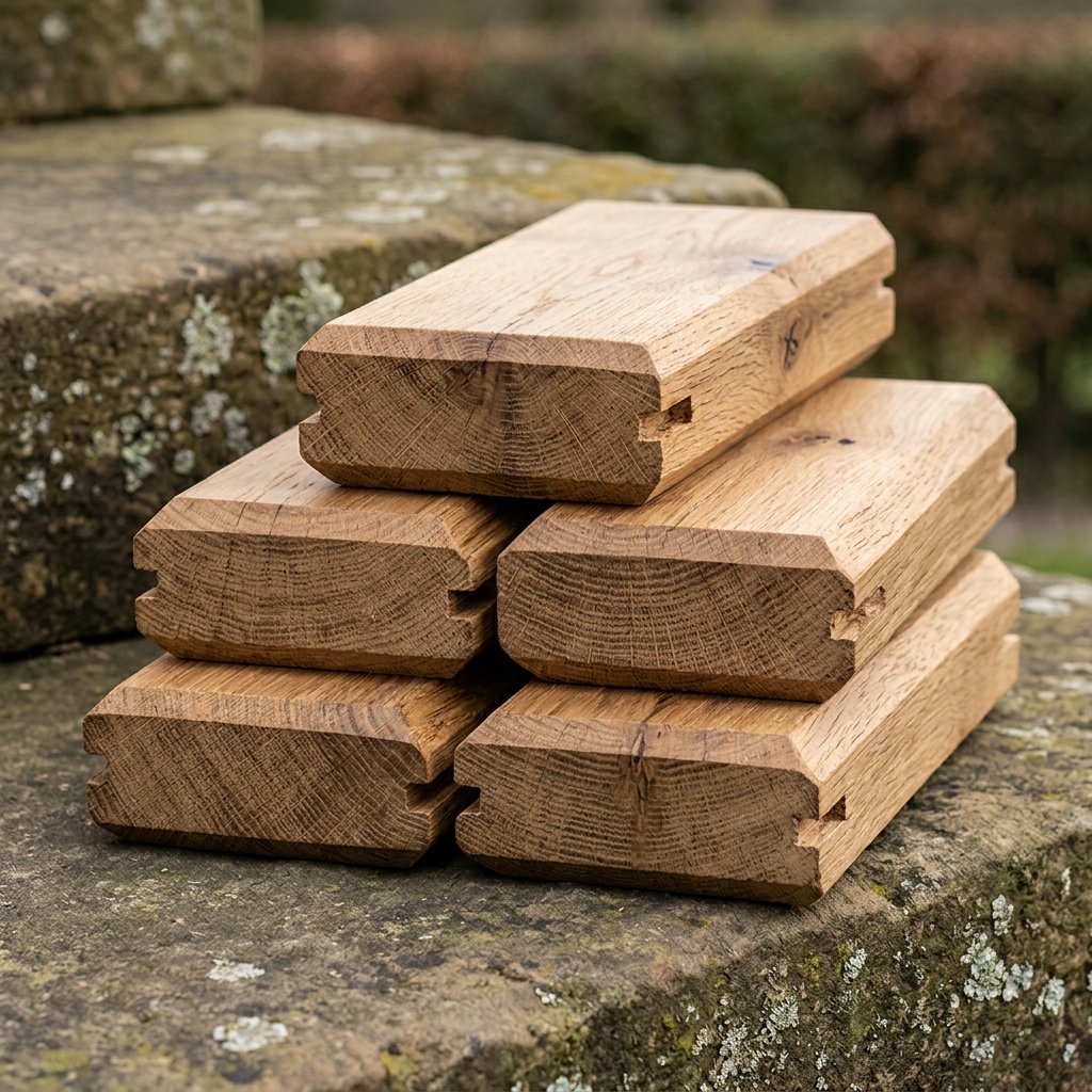 Rustic Oak Solid Parquet Block