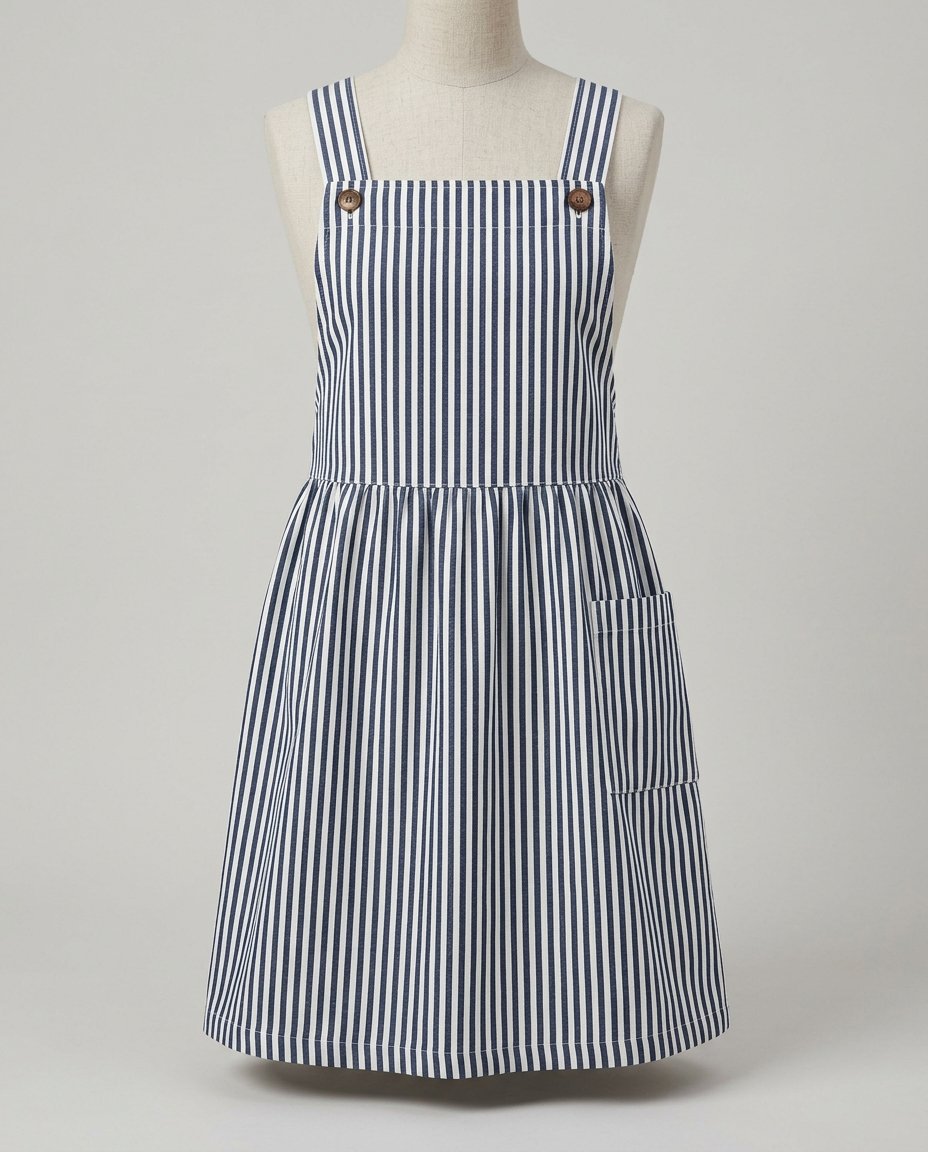 Stripe Pinafore Dress