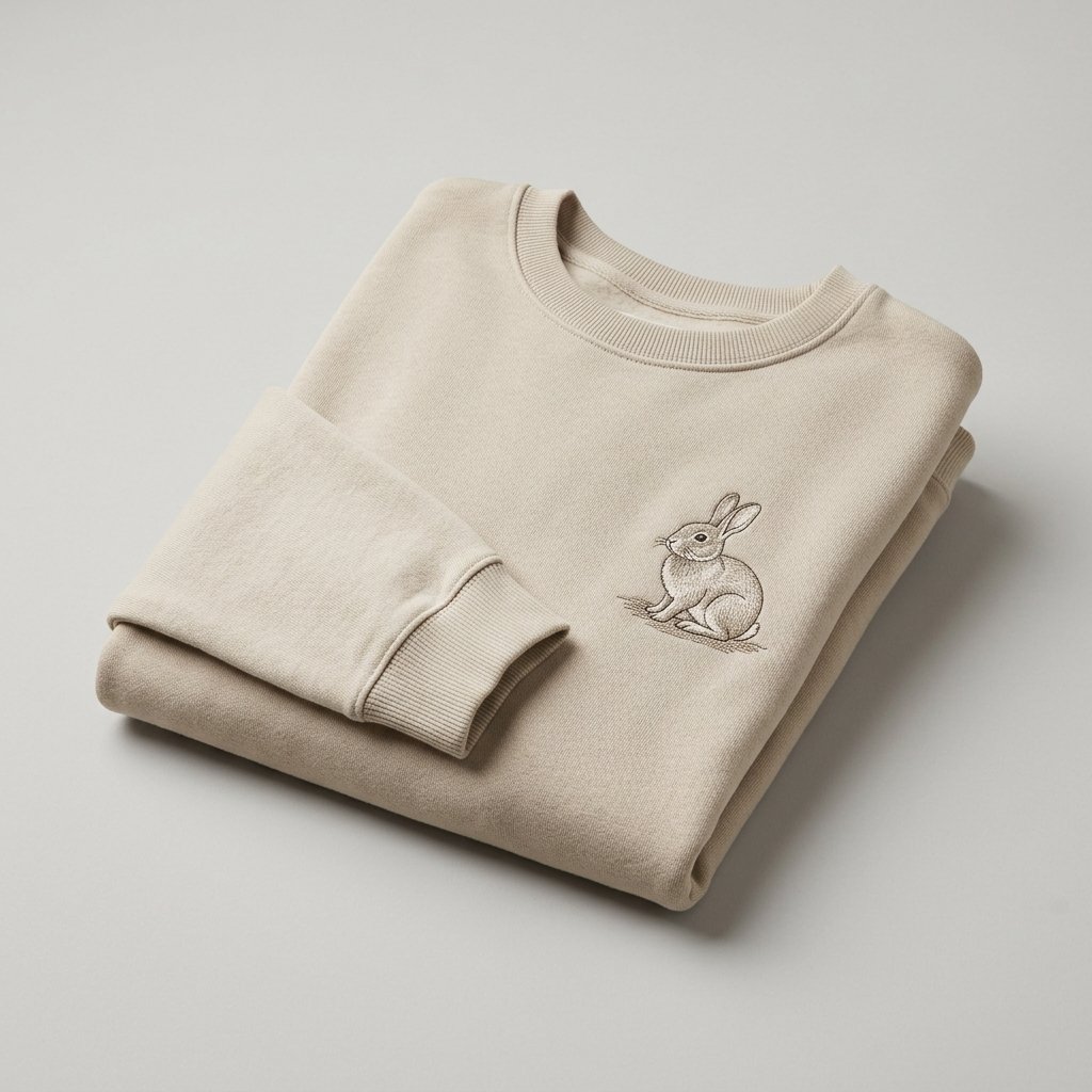 Embroidered Bunny Sweatshirt