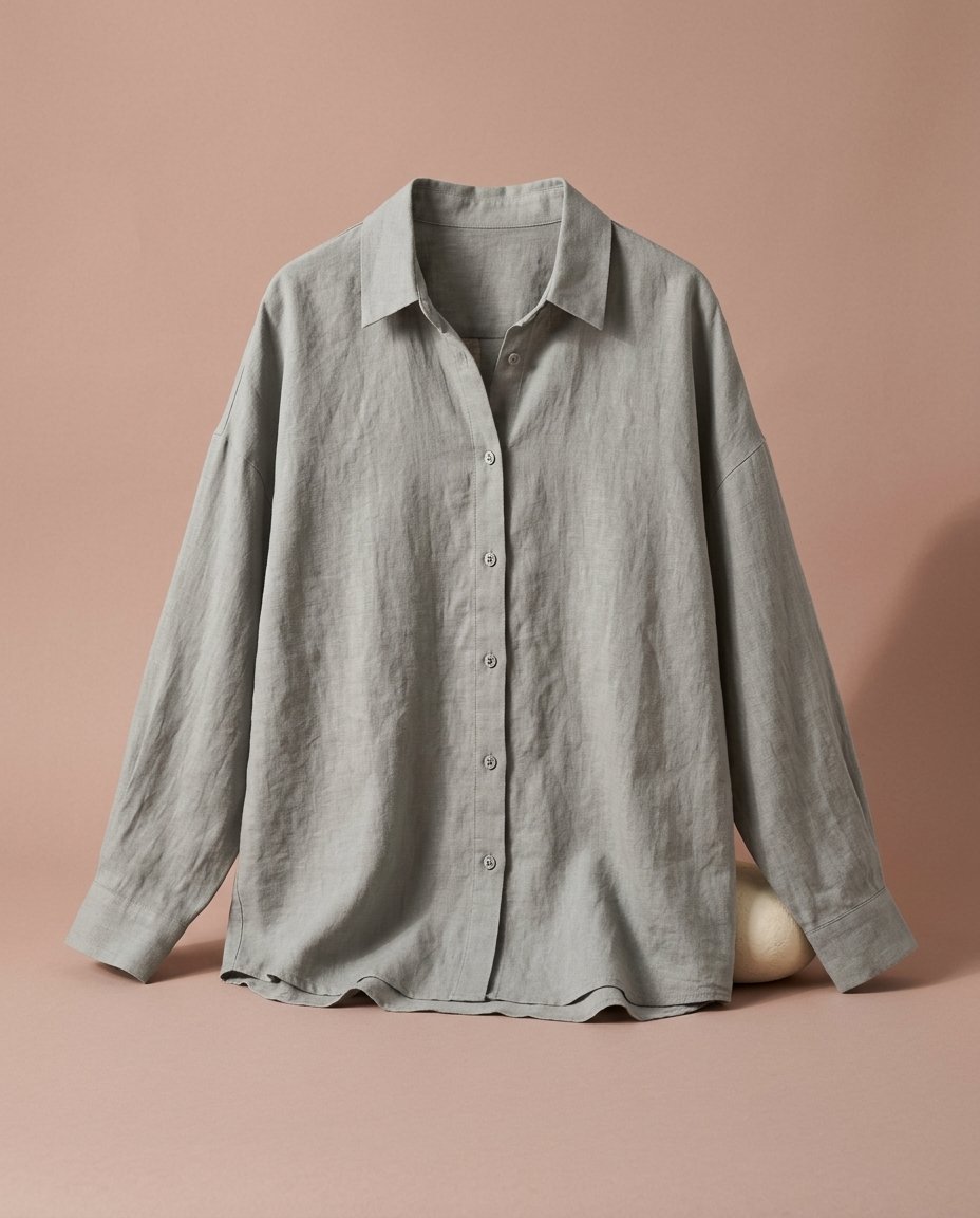 Oversized Linen-Cotton Shirt