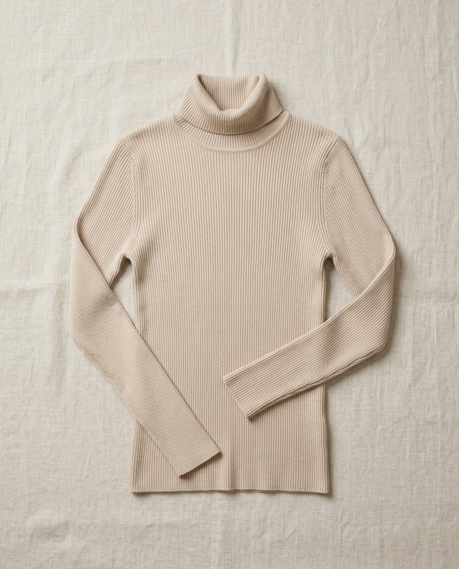 Ribbed Turtleneck Jumper