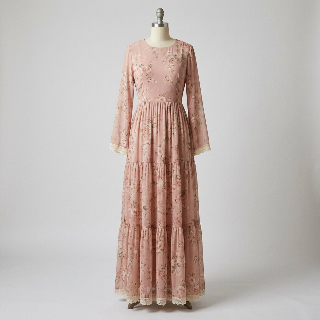 Rose Chiffon Eid Maxi