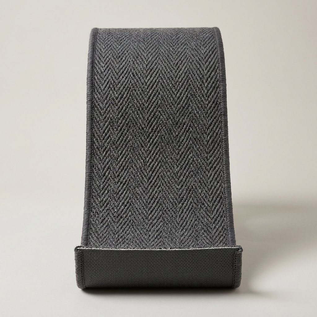 Charcoal Herringbone Stair Runner (per linear m)