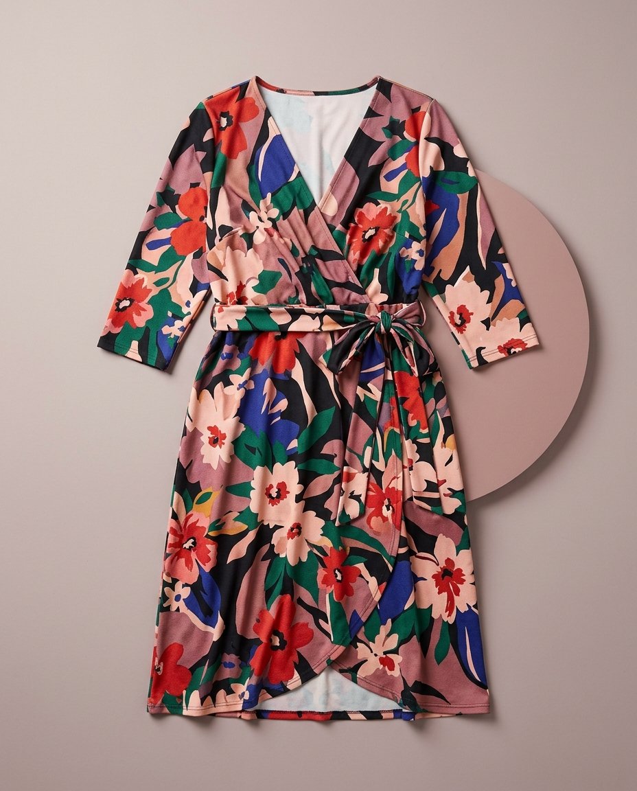Wrap Midi Dress